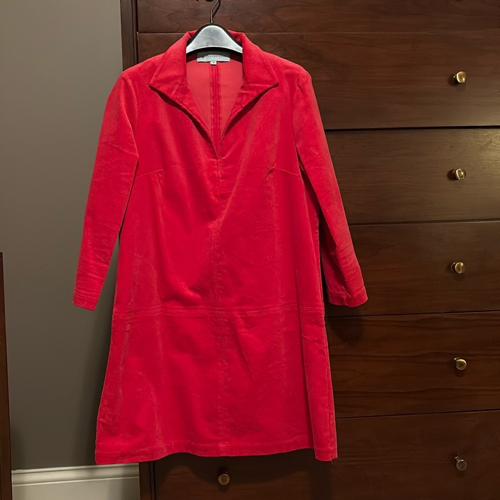 Tuckernuck Red Corduroy Dress size M